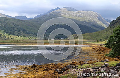 Beautiful Loch Sunart View, Scottish Highlands Stock Photo