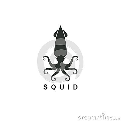 Squid logo vector illustration design Vector Illustration