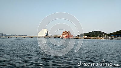 Beautiful look to Zhuhai Opera House Editorial Stock Photo