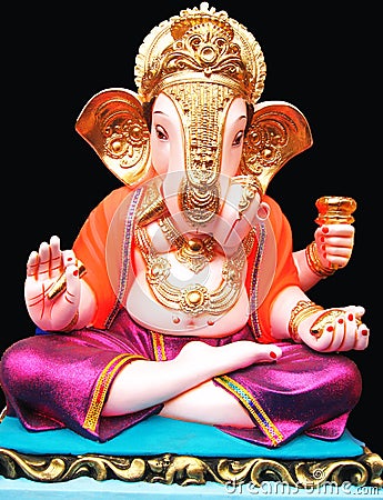 Beautiful Lord Ganesha Stock Photo