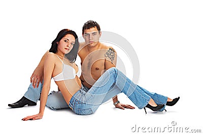 Beautiful loving couple Stock Photo