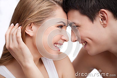 Beautiful loving couple. Stock Photo