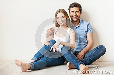 Beautiful loving couple. Stock Photo