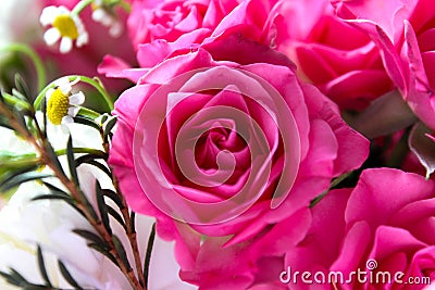 Beautiful luxury spring bouquet of flowers. The work of the florist. Romantic concept. Close up. Spring banner. Stock Photo