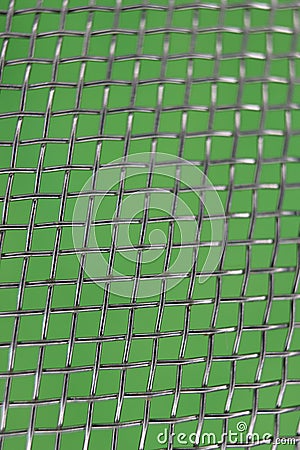 beautiful macro photo of an abstract metal kitchen strainer background Stock Photo