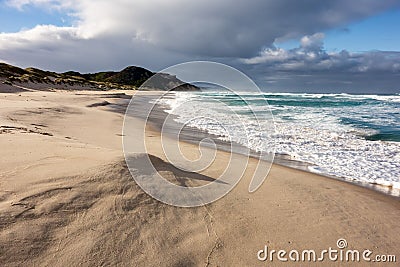 Beautiful Mandalay Beach in Western Australia in a gorgeous morning with nobody Stock Photo