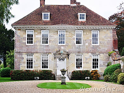 Beautiful Mansion and Garden Stock Photo