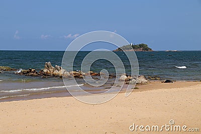Marble Beach Trincomalee Sri Lanka Stock Photo
