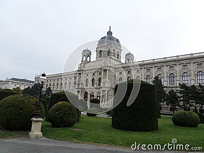 Beautiful Maria-Theresien-Platz, Vienna, Austria. Editorial Stock Photo