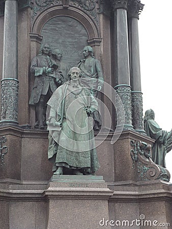 Beautiful Maria-Theresien-Platz, Vienna, Austria. Stock Photo