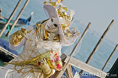 Beautiful mask in venice Stock Photo