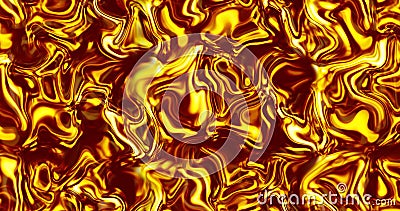 Beautiful melted gold. Golden liquid wave. Abstract liquid golden material. Stock Photo