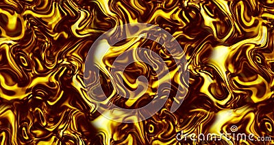 Beautiful melted gold. Golden liquid wave. Abstract liquid golden material Stock Photo