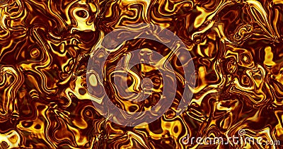 Beautiful melted gold. Golden liquid wave. Abstract liquid golden material Stock Photo