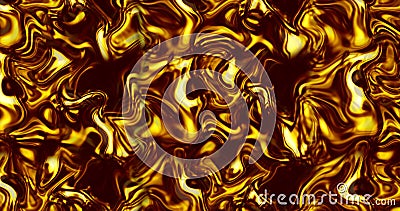 Beautiful melted gold. Golden liquid wave. Abstract liquid golden material Stock Photo