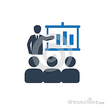 Business Conference Icon Vector Illustration