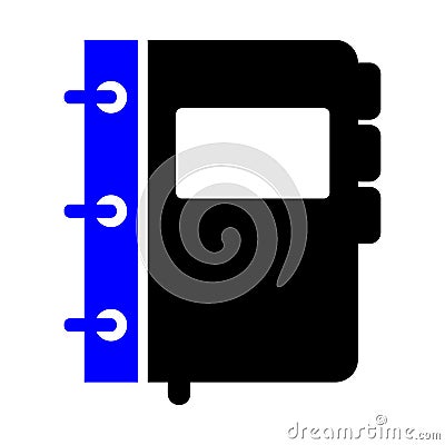 Agenda Notebook Icon Vector Illustration