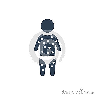 Child Rash Icon Vector Illustration