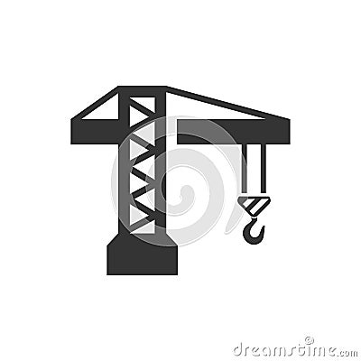 Construction Crane Icon Vector Illustration