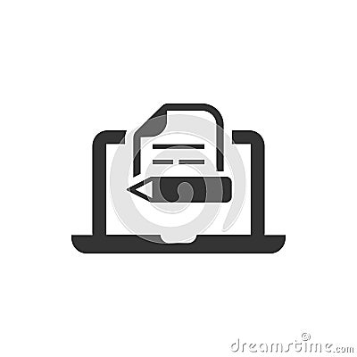 Content Writing Icon Vector Illustration