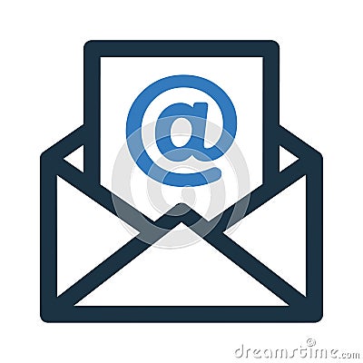 Email, Open mail, New Email icon Stock Photo