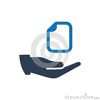 File Share / Document Share Icon Vector Illustration