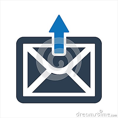 Forward email icon. Send message icon Vector Illustration