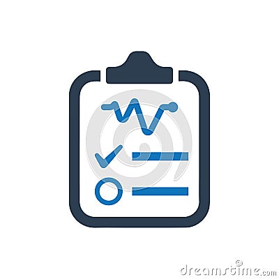 Medical Report Icon Vector Illustration