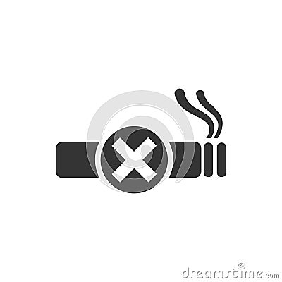 No smoke icon Vector Illustration