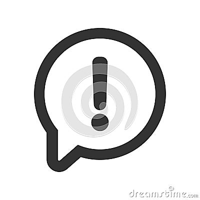 Notification, alert Icon Vector Illustration