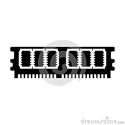 Random Access Memory Icon Vector Illustration
