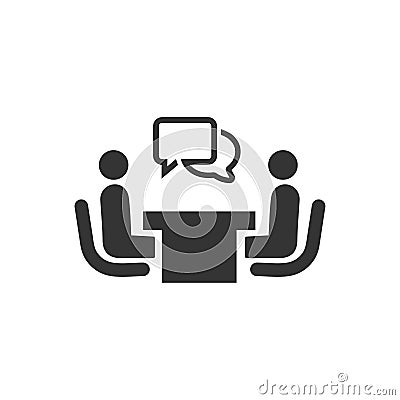 Recruitment, Interview Icon Vector Illustration