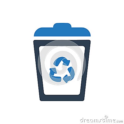 Recycle Bin Icon Vector Illustration