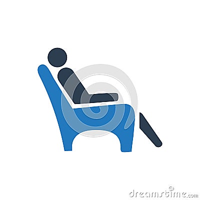 Rest, Waiting Room Icon Vector Illustration