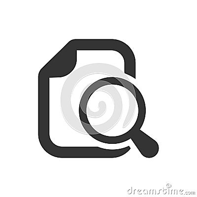 Search Document Icon Vector Illustration