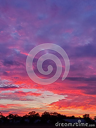 Beautiful Michigan sky Stock Photo
