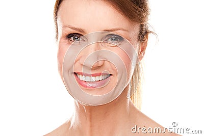 Beautiful middle-aged woman Stock Photo