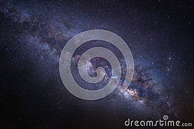 Beautiful milkyway on a night sky, Long exposure photograph Stock Photo