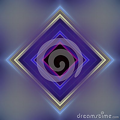 Beautiful minimalistic pattern with voluminous diamonds in a futuristic style. Abstract background for design, web Stock Photo