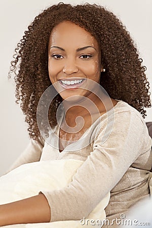 Beautiful Mixed Race African American Girl Stock Photo