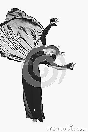 Beautiful modern dancer girl Stock Photo