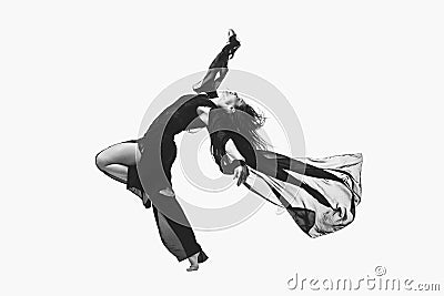 Beautiful modern dancer girl Stock Photo