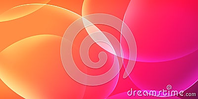 Beautiful Modern Glowing Bubbles circle design with glowing lights. Abstract futuristic Stock Photo