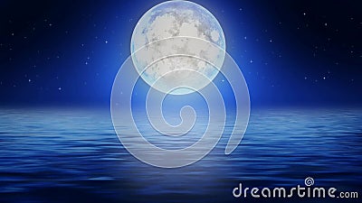 Beautiful Moon on Sea, Best Loop Video Background for Relaxing and Calming  Stock Footage - Video of dreams, birthday: 148094504