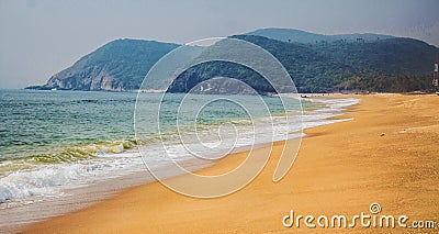 The beautiful morning beach view Stock Photo