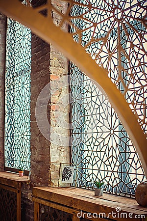 Beautiful Moroccan window Editorial Stock Photo