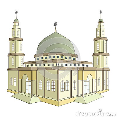 Beautiful Mosque Building v1 03 Stock Photo