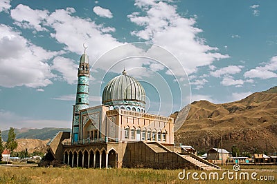 Beautiful mosque in the mountains Editorial Stock Photo