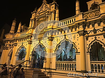 Beautiful mosque with classic Indian architectural Editorial Stock Photo