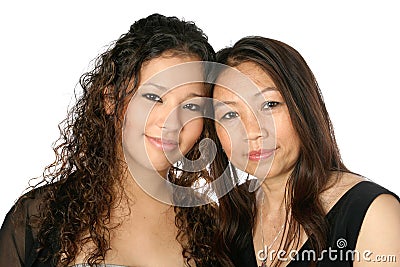 Beautiful mother and daughter Stock Photo